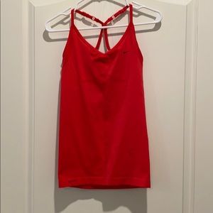 Nike. Dry fit pink tank.